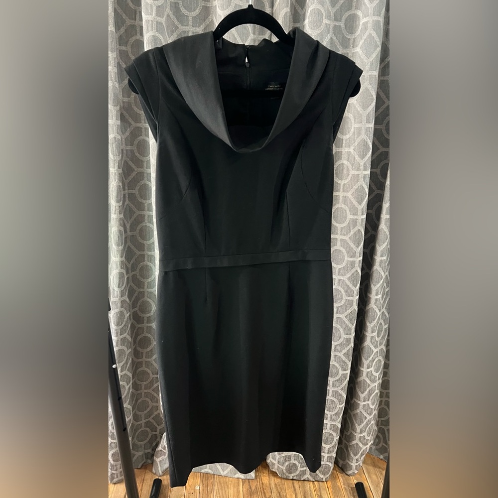 Tahari Arthur S. Levine Black Cocktail Dress